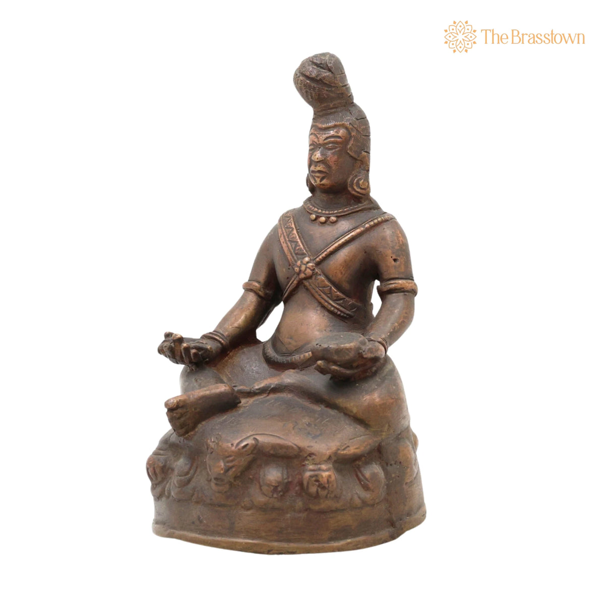 Brass Antique Bhuddhist Idol – Handcrafted Traditional Showpiece for Home Décor & Gifting 7 Inch 3