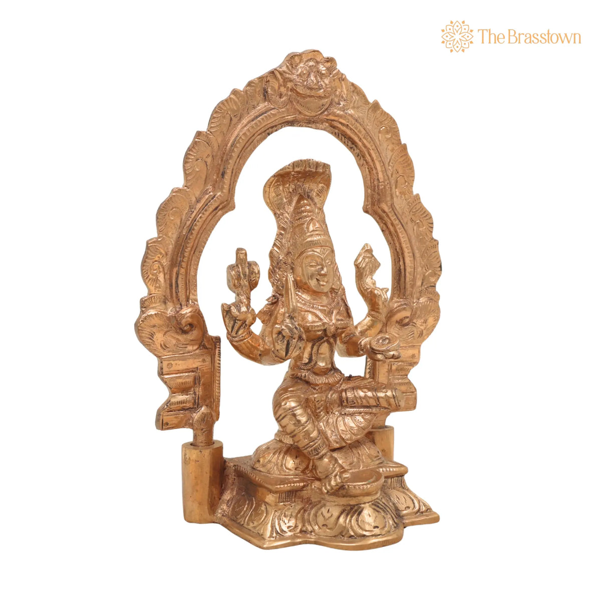 Handcrafted Bronze Mariamman Idol – Panchaloha Goddess Statue for Pooja, Home Décor, Temple Worship & Spiritual Blessings 6.5 Inch 2