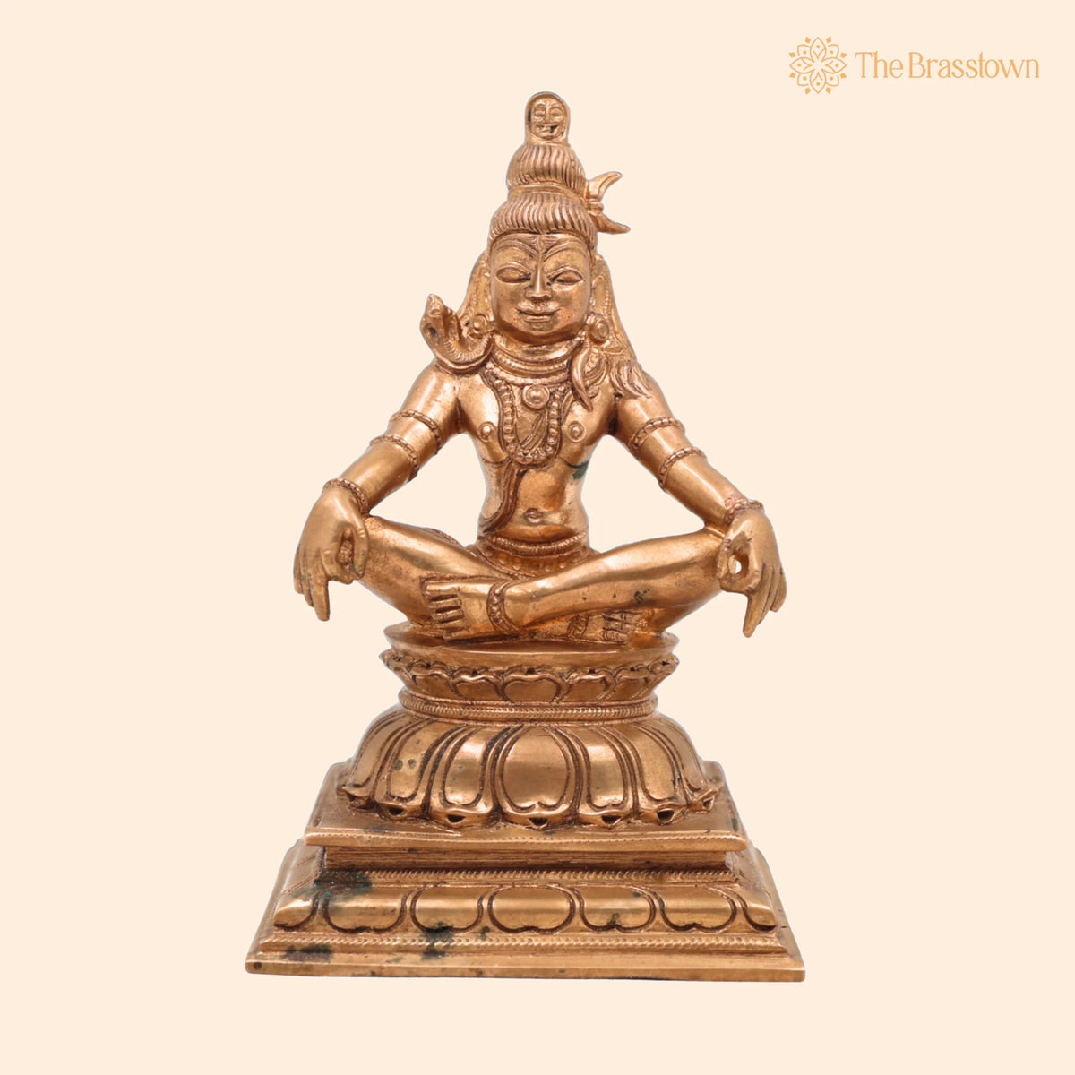 Handmade Bronze Shiva Idol – Mahadev Panchaloha Murti, Bholenath, Rudra, Neelkanth, Chola Art South India for Puja, Home Mandir & Décor 5.5 Inch 1