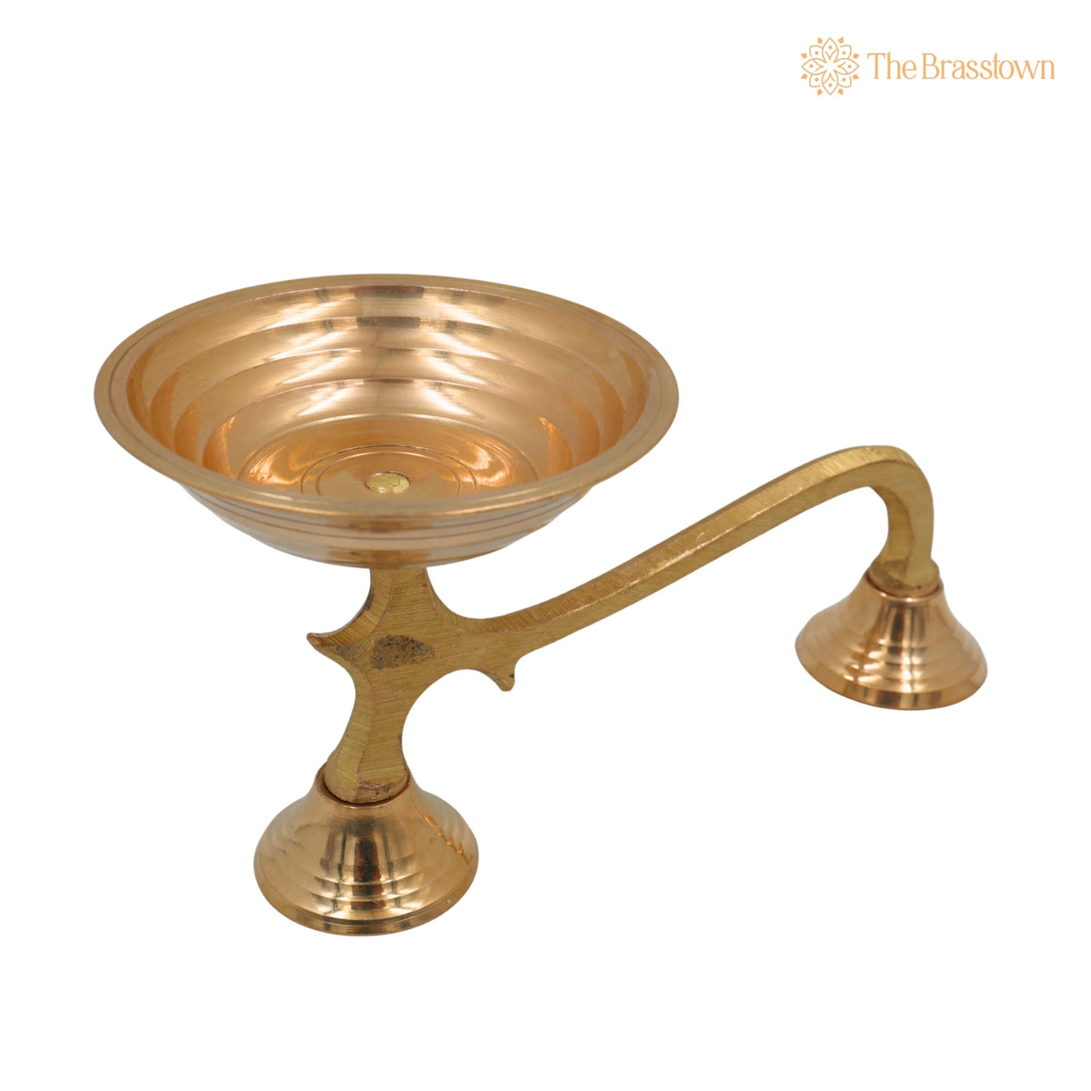 Brass Dhoop Dani – Peetal Sambrani Cup, Pital Dhoop Burner for Puja, Handcrafted Pittal Agarbatti Stand Hitale Dhoop Holder 4.5 Inch 4
