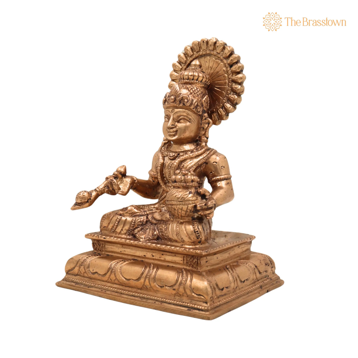Bronze Panchaloha Handmade Annapurna Devi Idols – Annaporna Ji Ki Murti for Puja, Home Mandir & Décor 7 Inch 2
