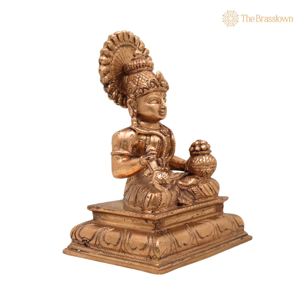 Bronze Panchaloha Handmade Annapurna Devi Idols – Annaporna Ji Ki Murti for Puja, Home Mandir & Décor 7 Inch 3