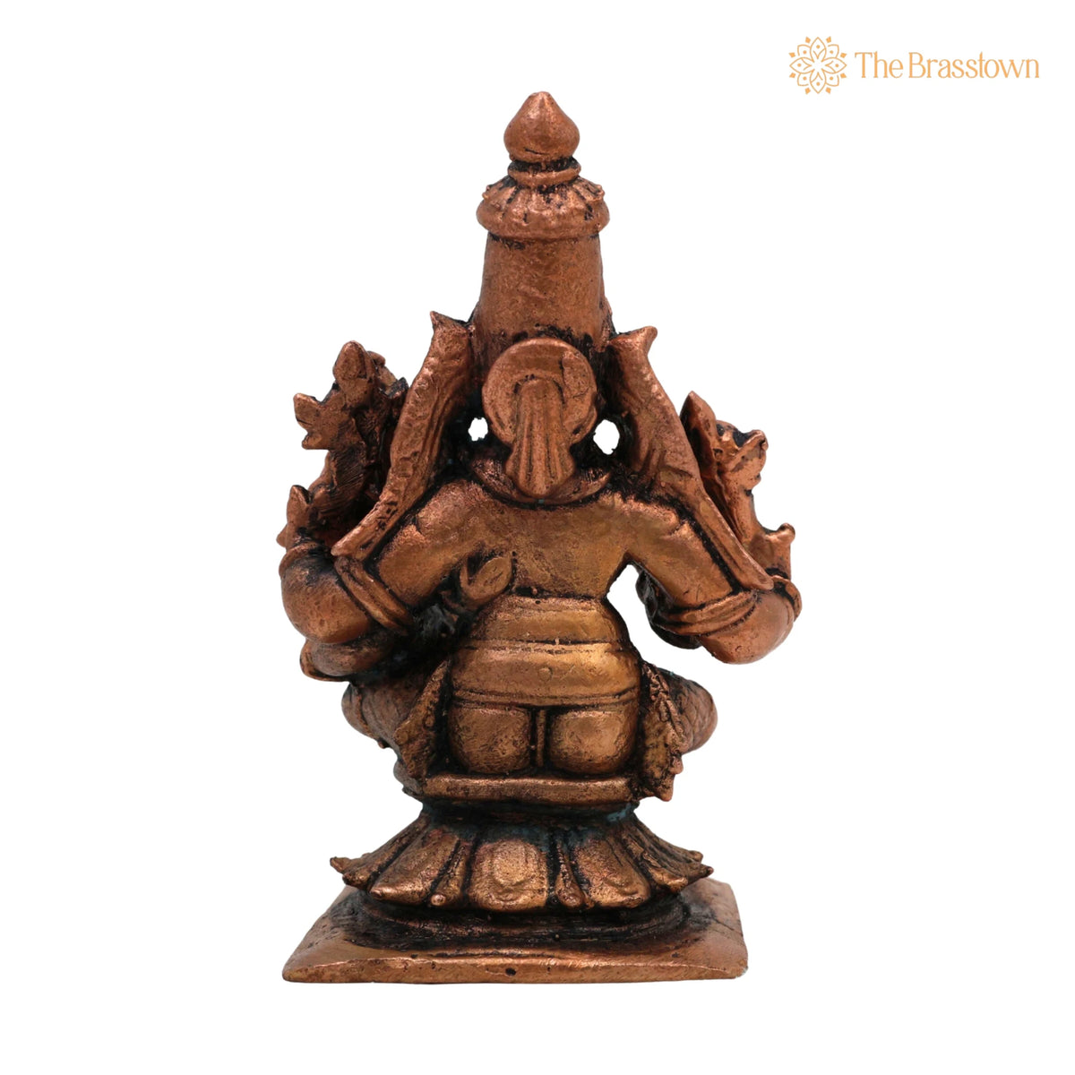 Copper Vishnu Lakshmi Idol – Thamra Lakshmi Narayana Idol, Handmade Pooja Moorti 3 Inch 4