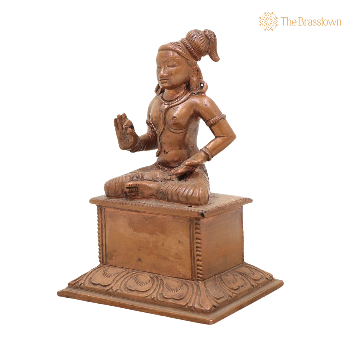 Handmade Panchaloha Swami Ayyappa Idol – Manikanta Dharma Shastha Bronze Murti for Temple, Pooja & Sabarimala Worship 4 Inch 3