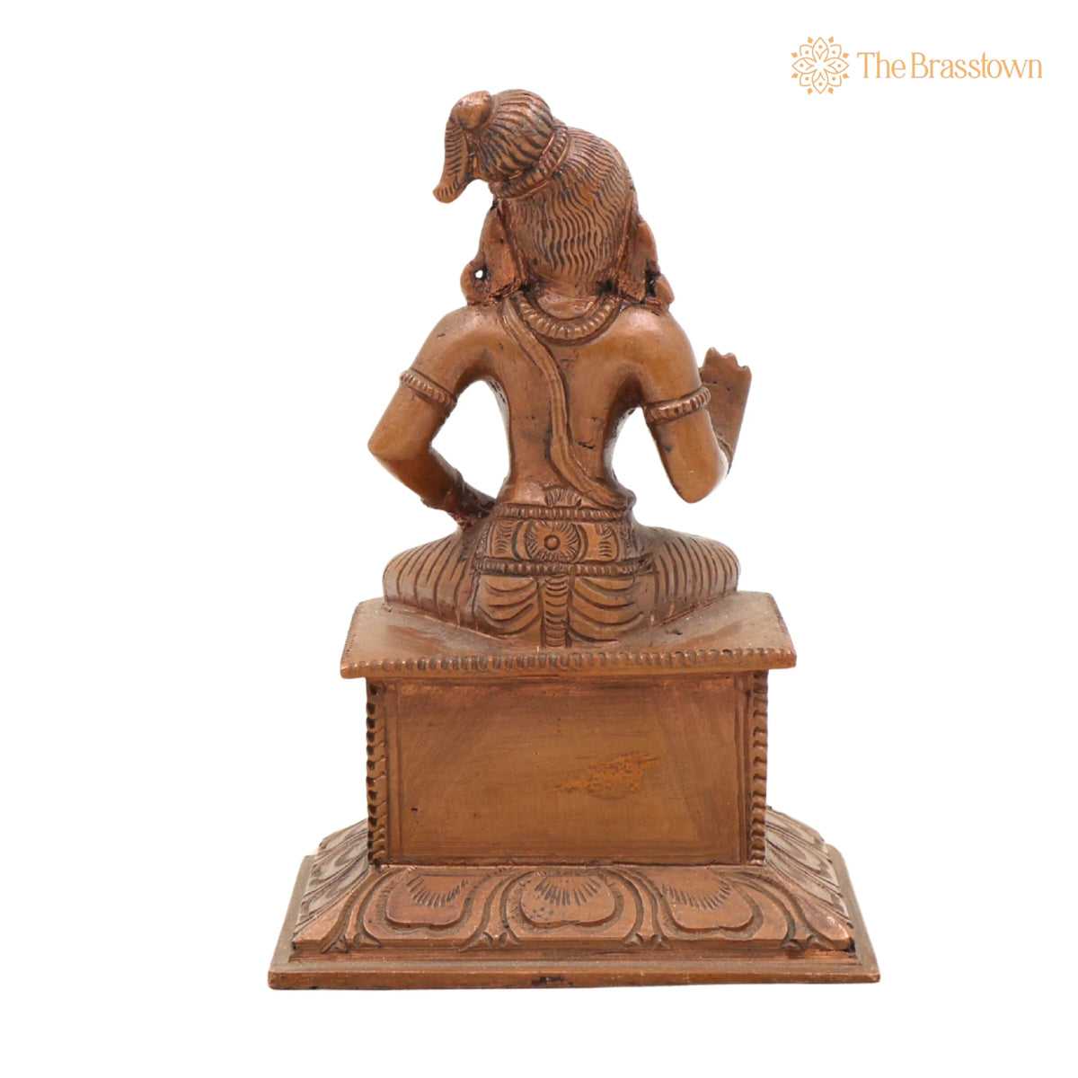 Handmade Panchaloha Swami Ayyappa Idol – Manikanta Dharma Shastha Bronze Murti for Temple, Pooja & Sabarimala Worship 4 Inch 4