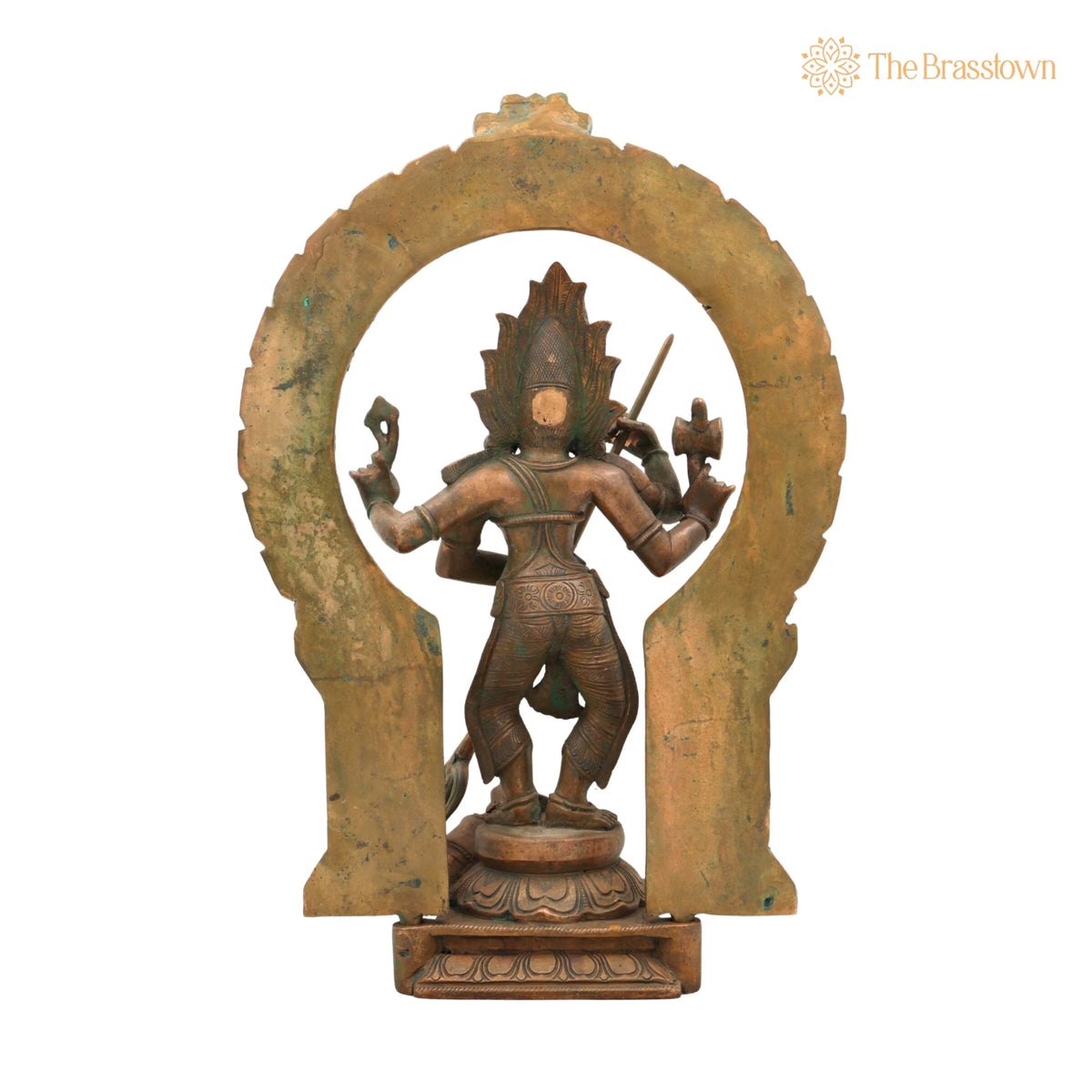 Handcrafted Panchaloha Durga Parvati Idol in Bronze – Gauri Bhavani Uma Devi Statue for Temple & Home Décor 17 Inch 4