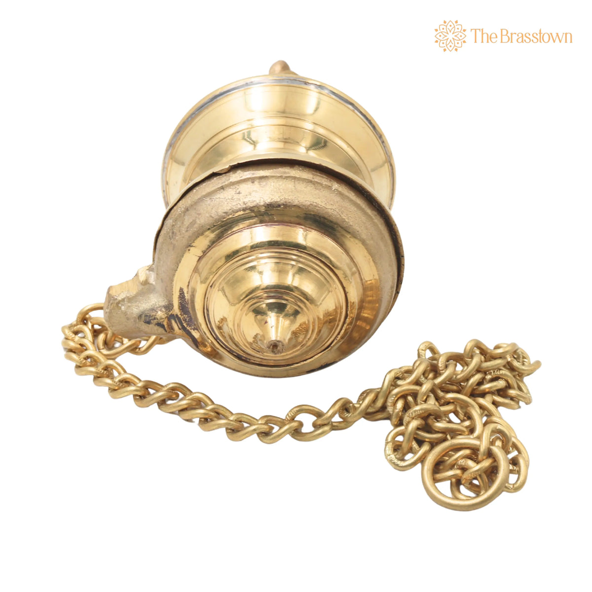 Brass Hanging Traditional Lamps With Single Face – Handcrafted Diya, Pooja Lamp, Deep, Deepam For Home Décor 13.5 Inch 3