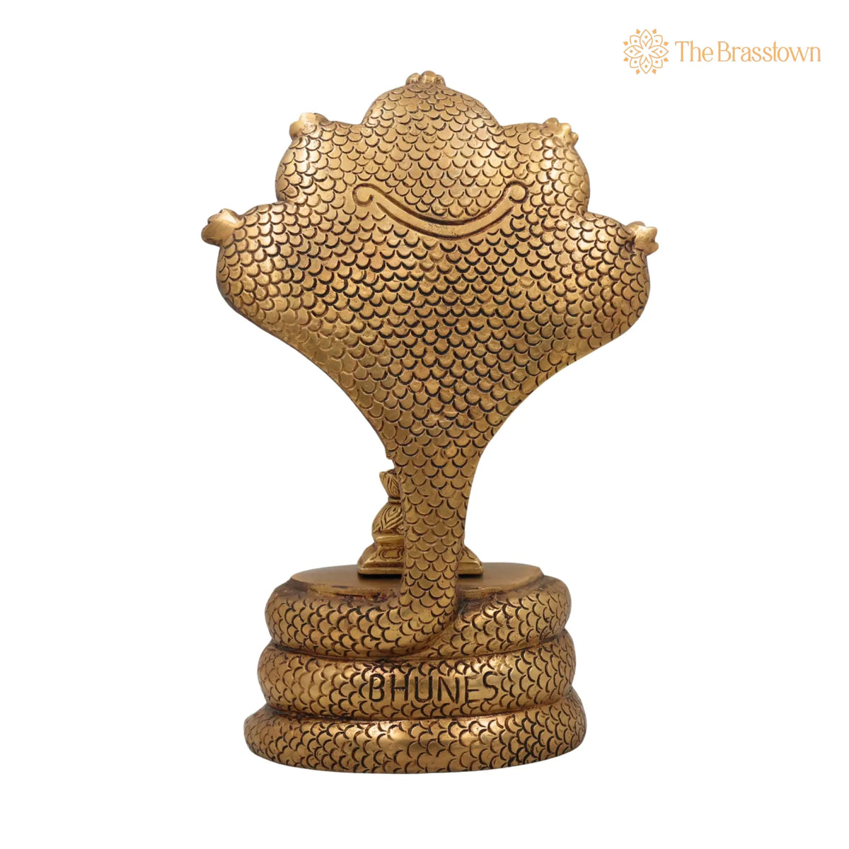 Handcrafted Brass Murugan with Sheshnag Idol – Lord Kartikeya, Skanda, Subramanya for Puja, Home Mandir & Décor 10.5 Inch 4