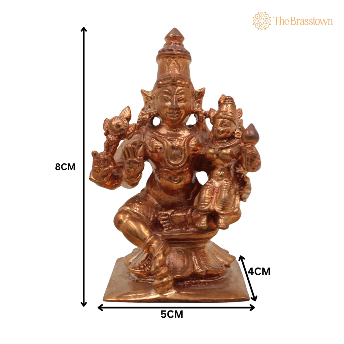 Handcrafted Bronze Vishnu Idol – Chola Art Temple Statue, Ranganatha 3 Inch 5