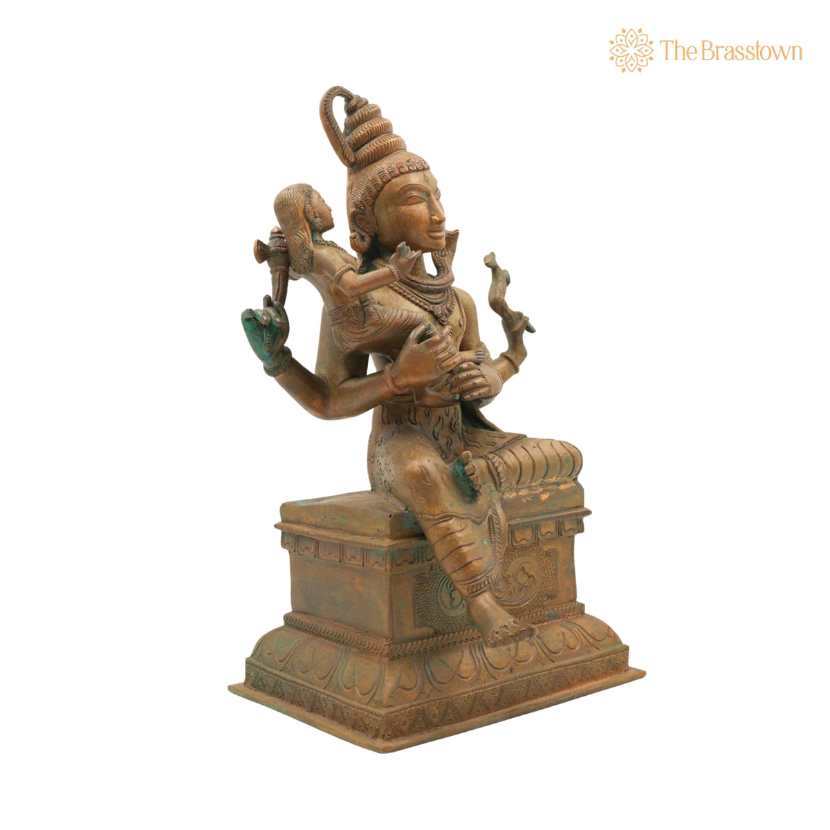 Handcrafted Panchaloha Somaskanda Idol for Puja, Home Mandir & Décor 12.5 Inch 3