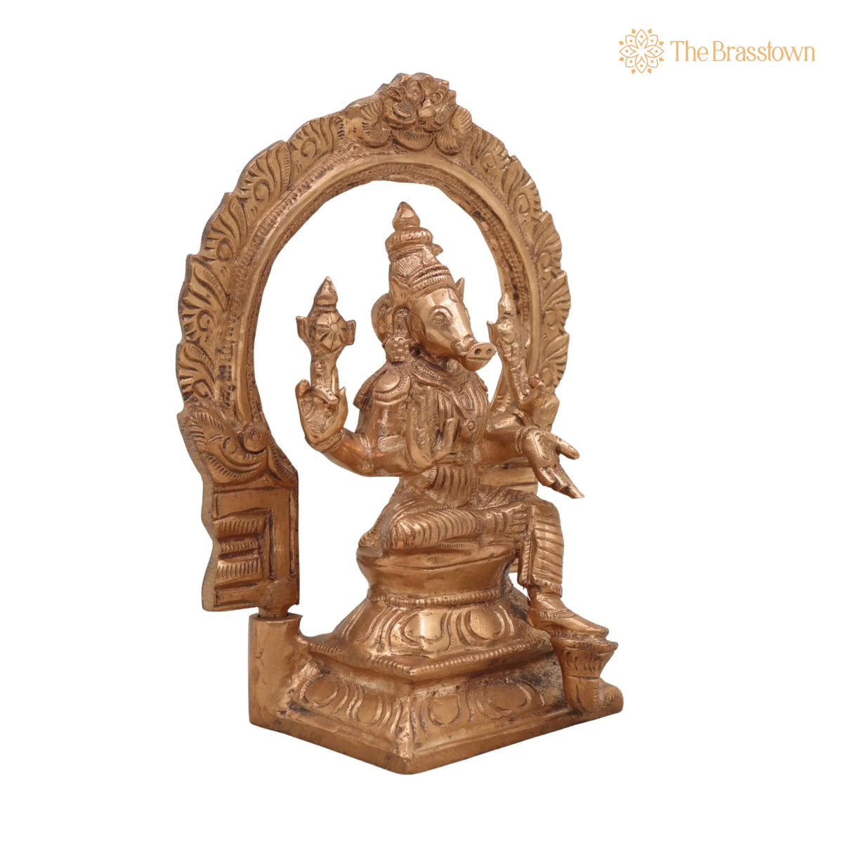 Handcrafted Bronze Panchaloha Varahi Amman Devi Idol for Puja, Home Mandir & Décor 6 Inch 2