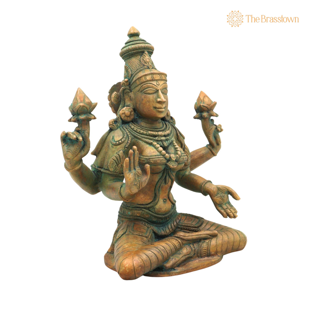 Handmade Panchaloha Bronze Mahalakshmi Idol – Temple & Home Décor 7 Inch 2