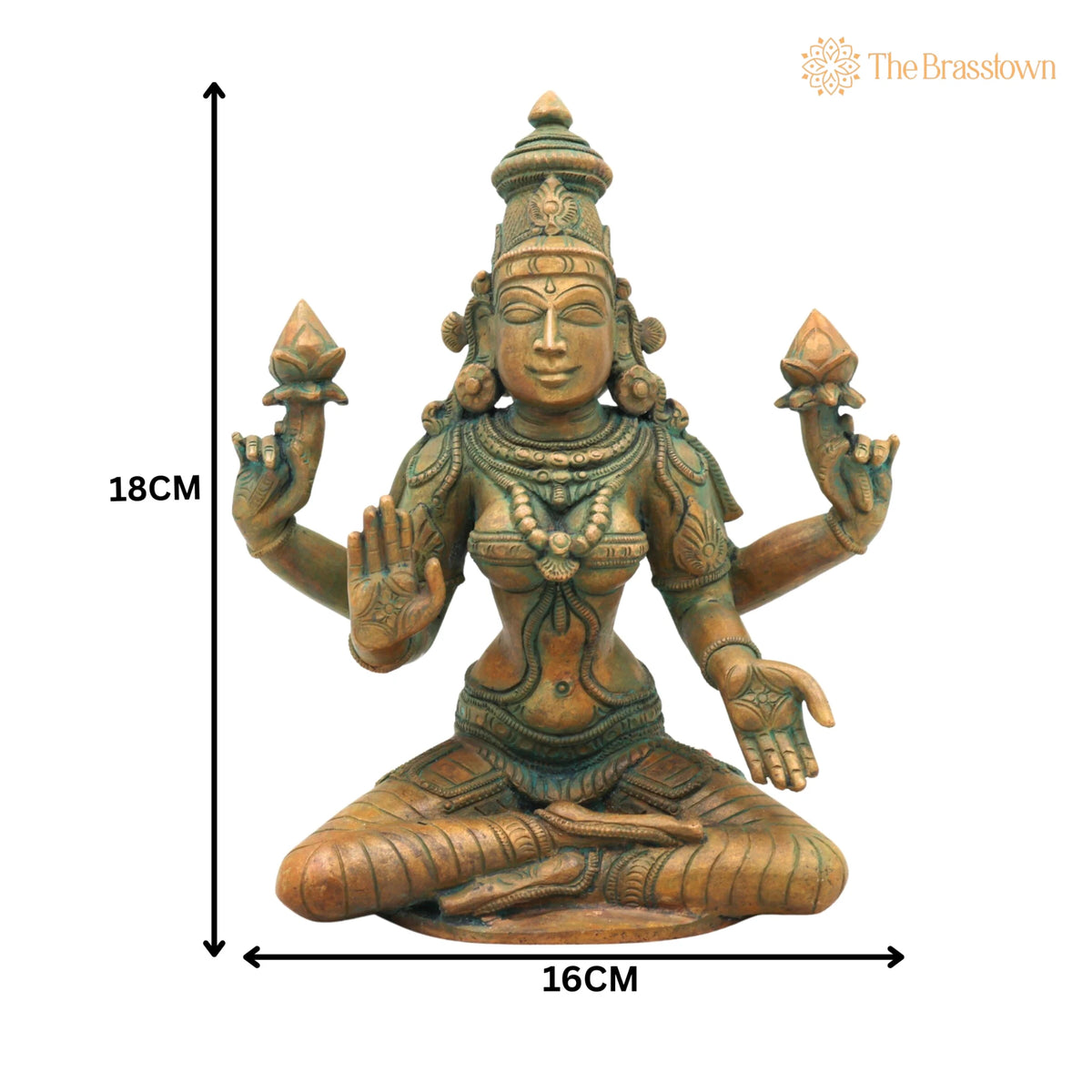 Handmade Panchaloha Bronze Mahalakshmi Idol – Temple & Home Décor 7 Inch 5