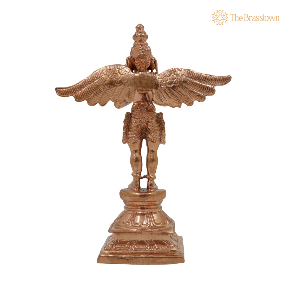 Bronze Lord Garuda Idol – Handcrafted Panchaloha Garuda Dev Murti for Pooja 5.5 Inch 4