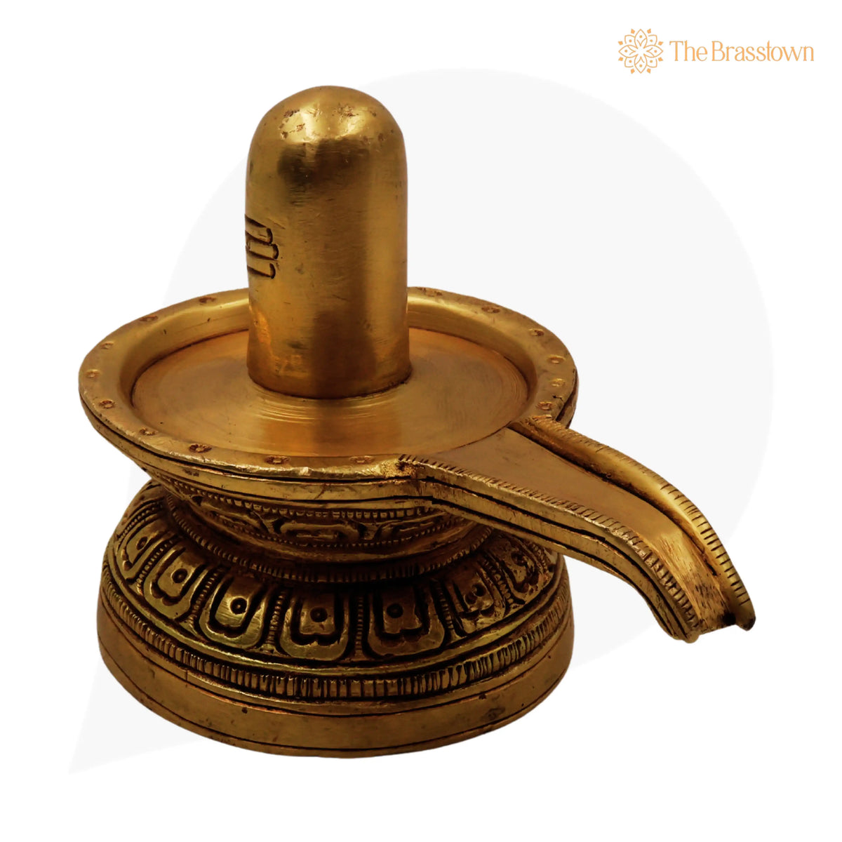Handcrafted Brass Shiva Lingam Idol for Puja, Home Mandir & Décor 3 Inch 3