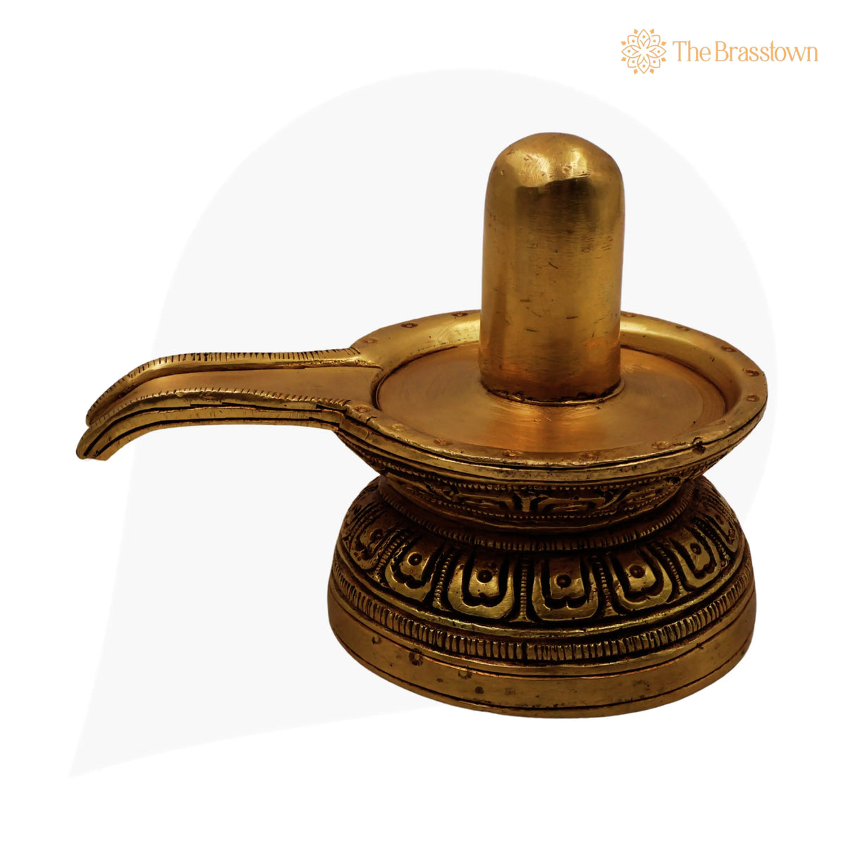 Handcrafted Brass Shiva Lingam Idol for Puja, Home Mandir & Décor 3 Inch 4