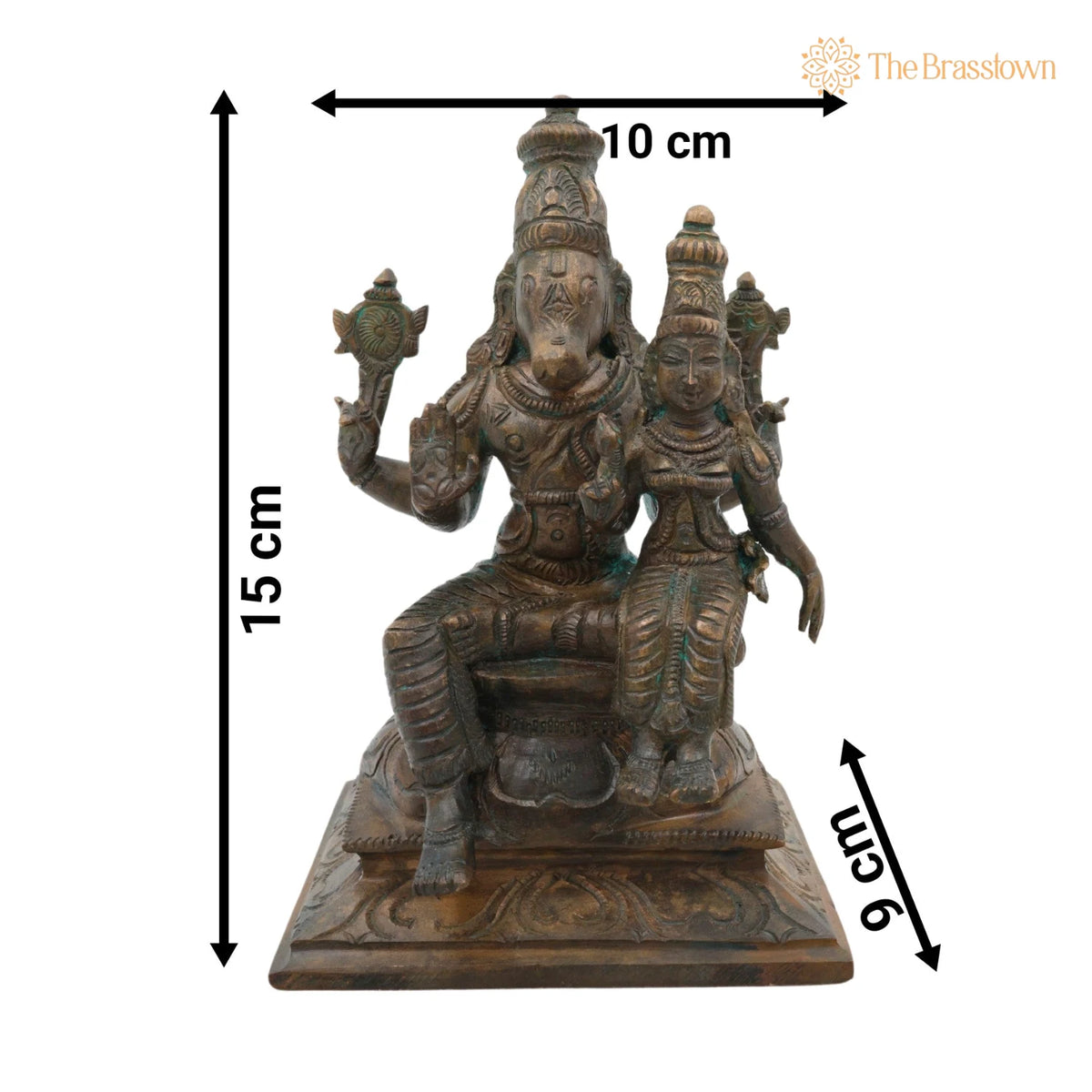 Handcrafted Bronze Varaha Lakshmi Idol for Puja, Home Mandir & Décor 6 Inch 5