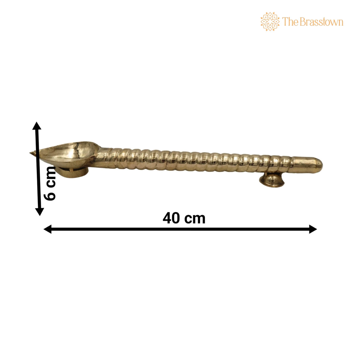 Brass Havan Spoon – Handcrafted Traditional Pooja Accessory 16 Inch 3