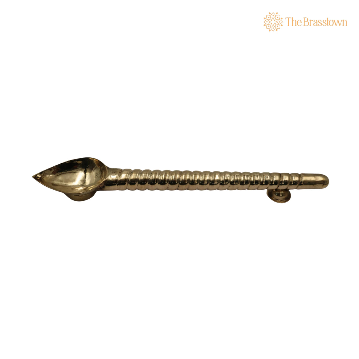 Brass Havan Spoon – Handcrafted Traditional Pooja Accessory 16 Inch 4