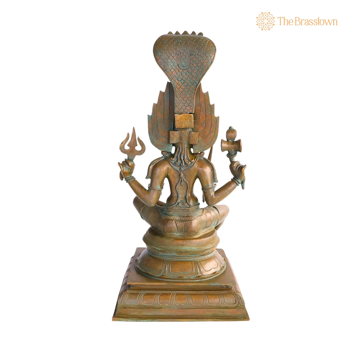 Exquisite Handmade Bronze Goddess Mariamman Idol – 55 cmVigraham Décor 21.5 Inch 3