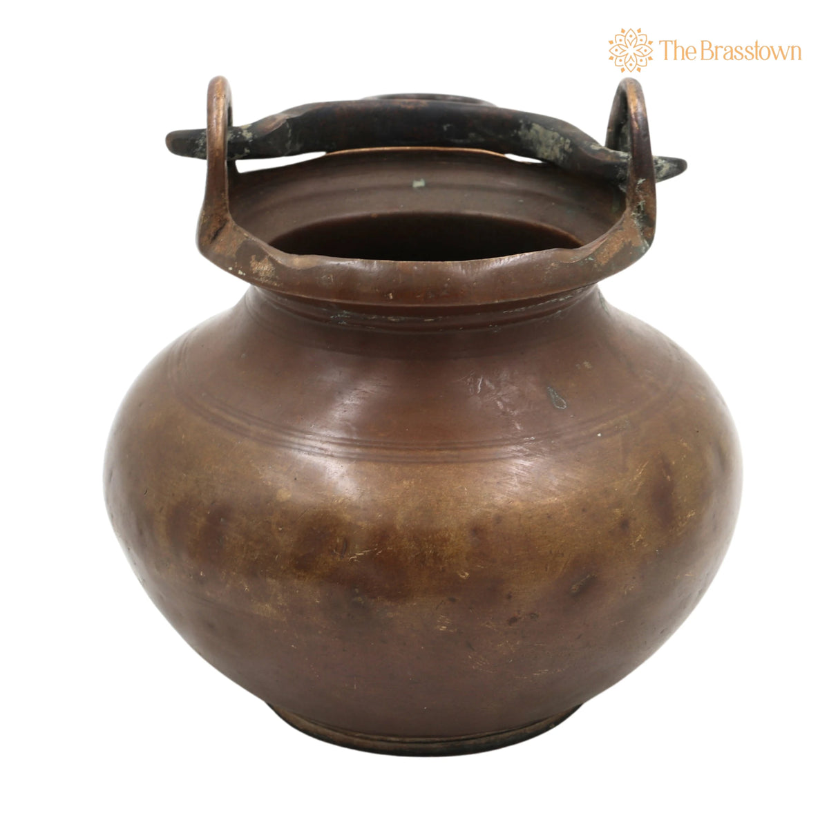 Antique Brass Loota – Handcrafted Lota Poja Cambu, Water Loota, Jal Lota, Poja Cambu, Lotiya, Gangajali Stoup 5.5 Inch 2