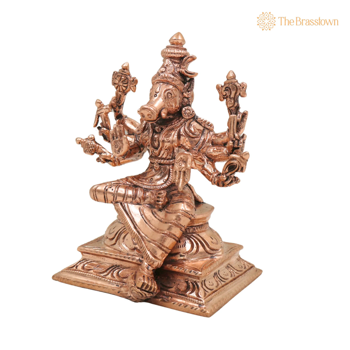 Bronze Handcrafted Varahi Devi Idol for Puja, Home Mandir & Décor 5 Inch 2