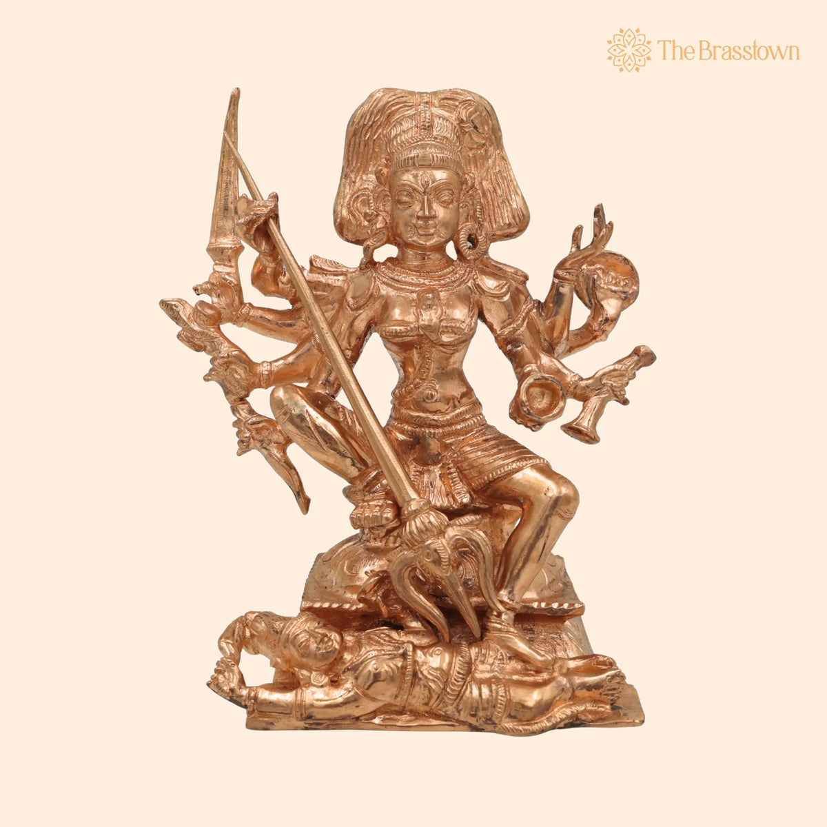Bronze Handmade Kali Idol – Temple & Home Décor 6.5 Inch 1