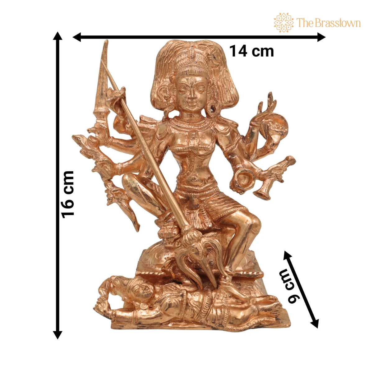 Bronze Handmade Kali Idol – Temple & Home Décor 6.5 Inch 5