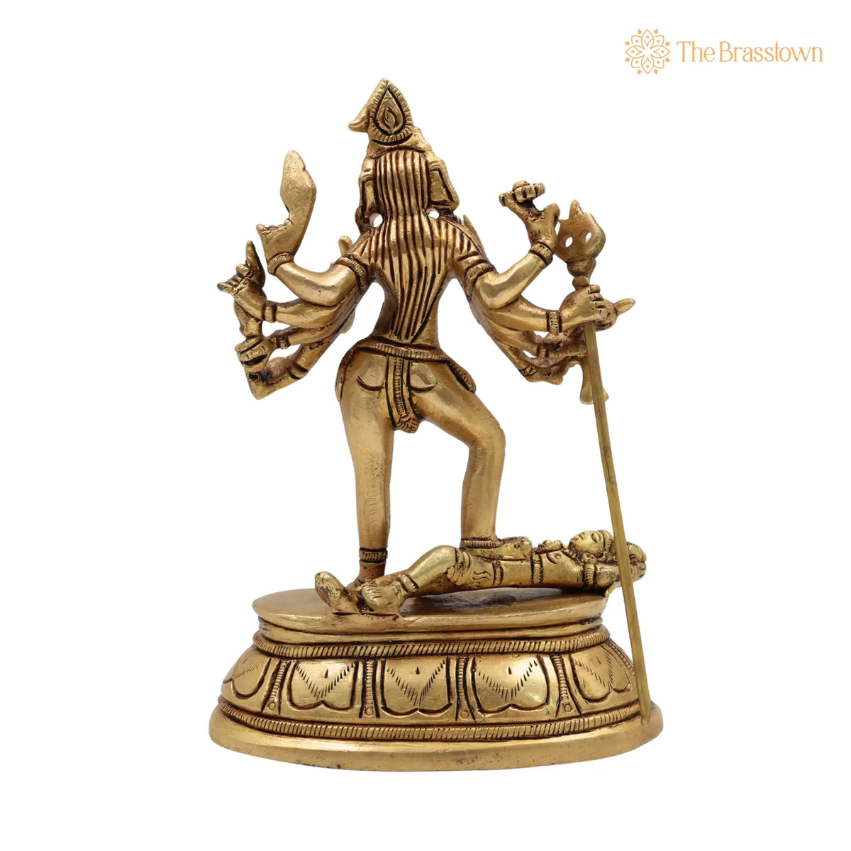 Brass Kali Idol – Handcrafted Temple & Home Décor 6 Inch 4