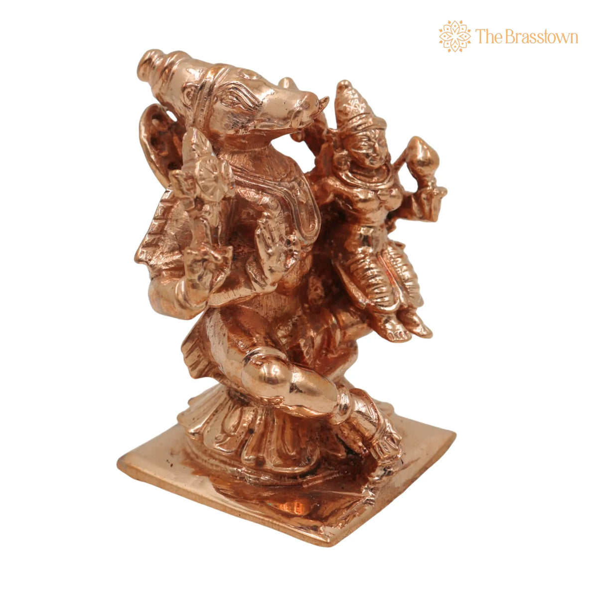Bronze Handcrafted Varaha Lakshmi Idol – Temple & Home Décor Statue 2.5 Inch 2