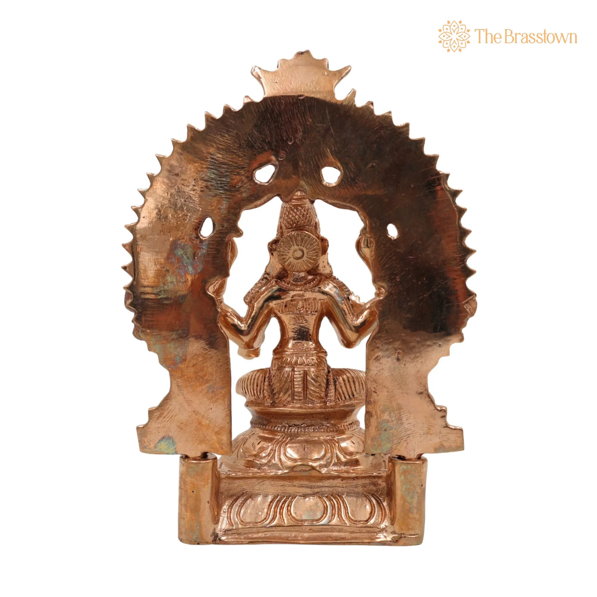 Bronze Handcrafted Lakshmi Idol – Maha Lakshmi Murti, Shri Padma Kamala Statue, Panchaloha, Chola Art, Home Temple Pooja Décor 6 Inch 4