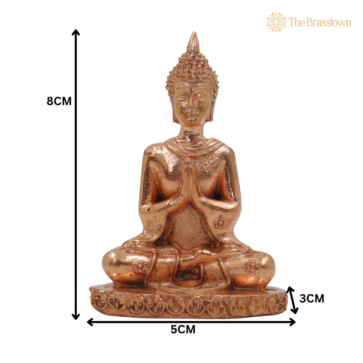 Bronze Buddha Idol – Handcrafted Spiritual Décor 3 Inch 5