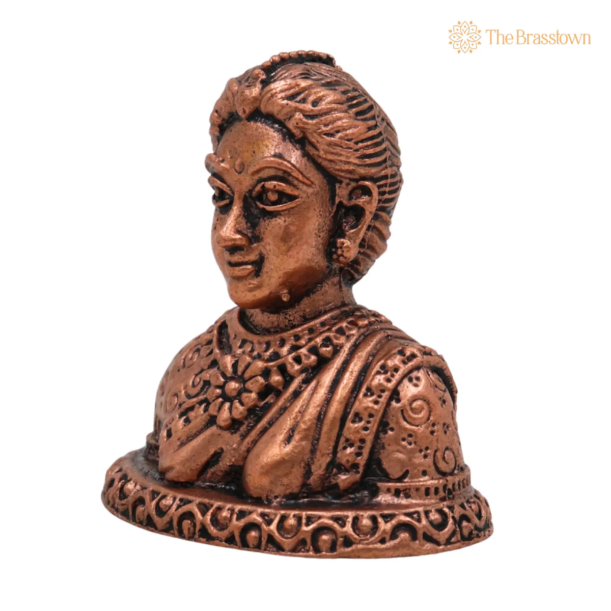 Copper Gowri Idol – Handcrafted Home Pooja Décor 1.5 Inch 3