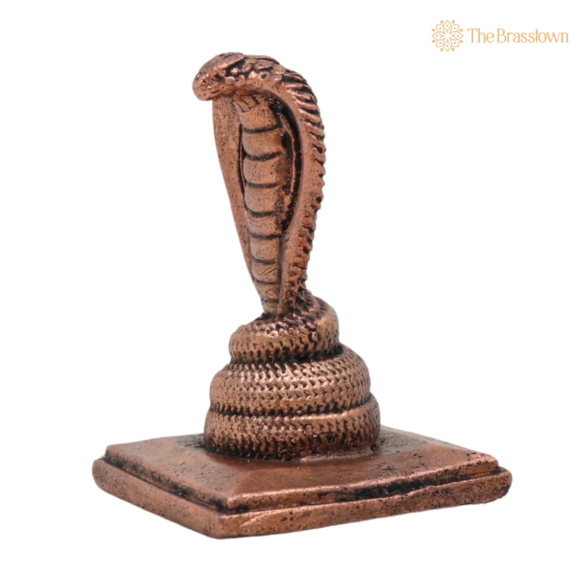 Copper Anjini Snake Idol – Handcrafted Anjini N?ga Devata Nagraj Murti for Pooja 2 Inch 3
