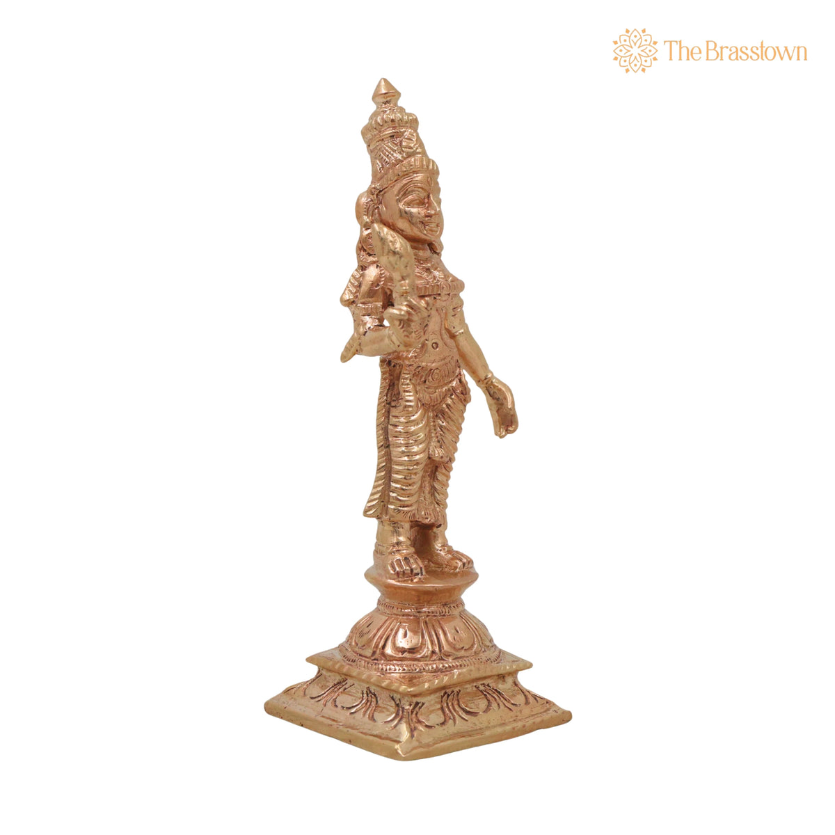 Bronze Shri Devi Idol – Handcrafted Traditional Murti for Puja, Home Mandir & Décor 5 Inch 2