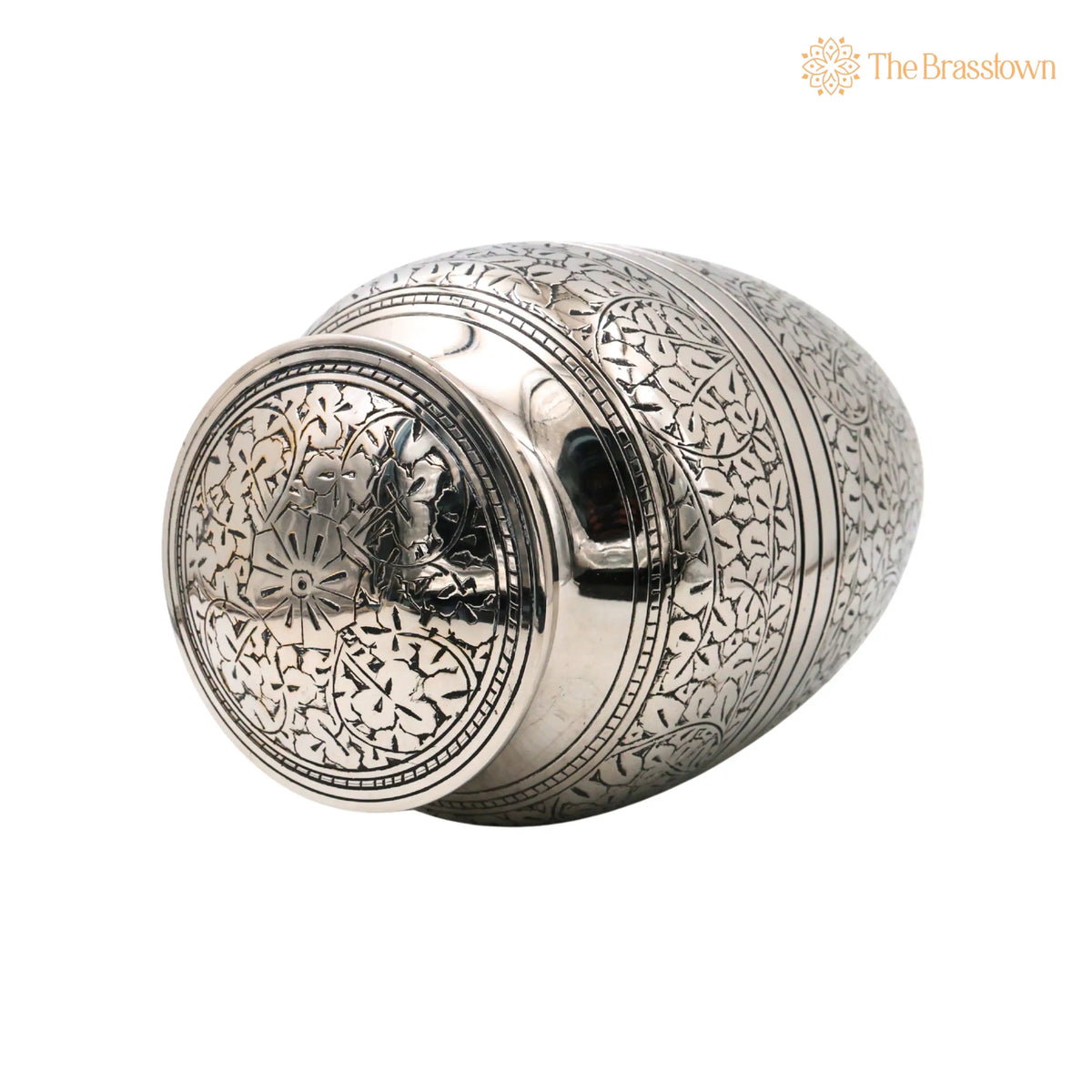 Brass Handcrafted Nickel Coated Multipurpose Box for Home Décor – Traditional Gifting & Storage 10 Inch 2