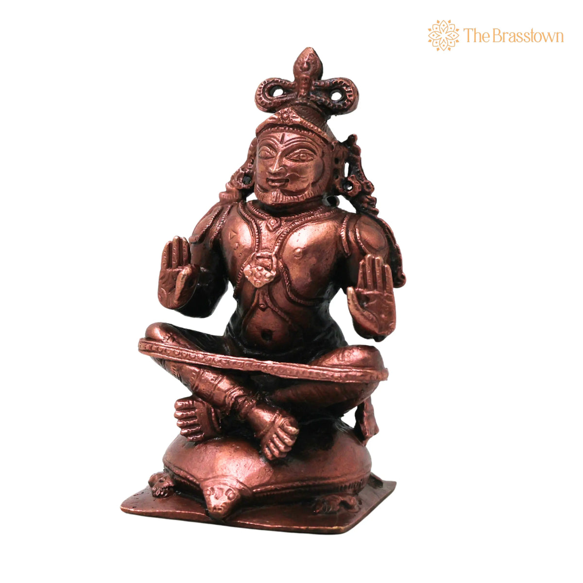 Copper Agastya Maharshi Idol – Handcrafted Traditional Chola Style Murti for Pooja, Décor & Gifting 4 Inch 3