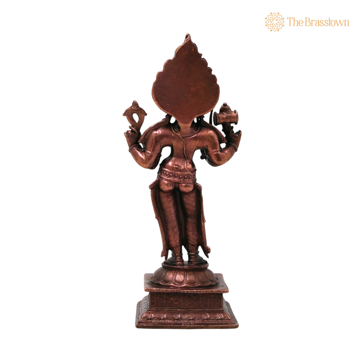 Copper Handcrafted Mariamman Idol for Puja, Home Mandir & Décor 5.5 Inch 4