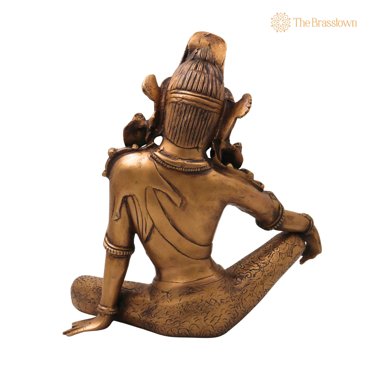 Brass Indra Idol – Devendra Murti Handcrafted Traditional Chola Style Pooja Home Décor Gift Statue 12 Inch 4