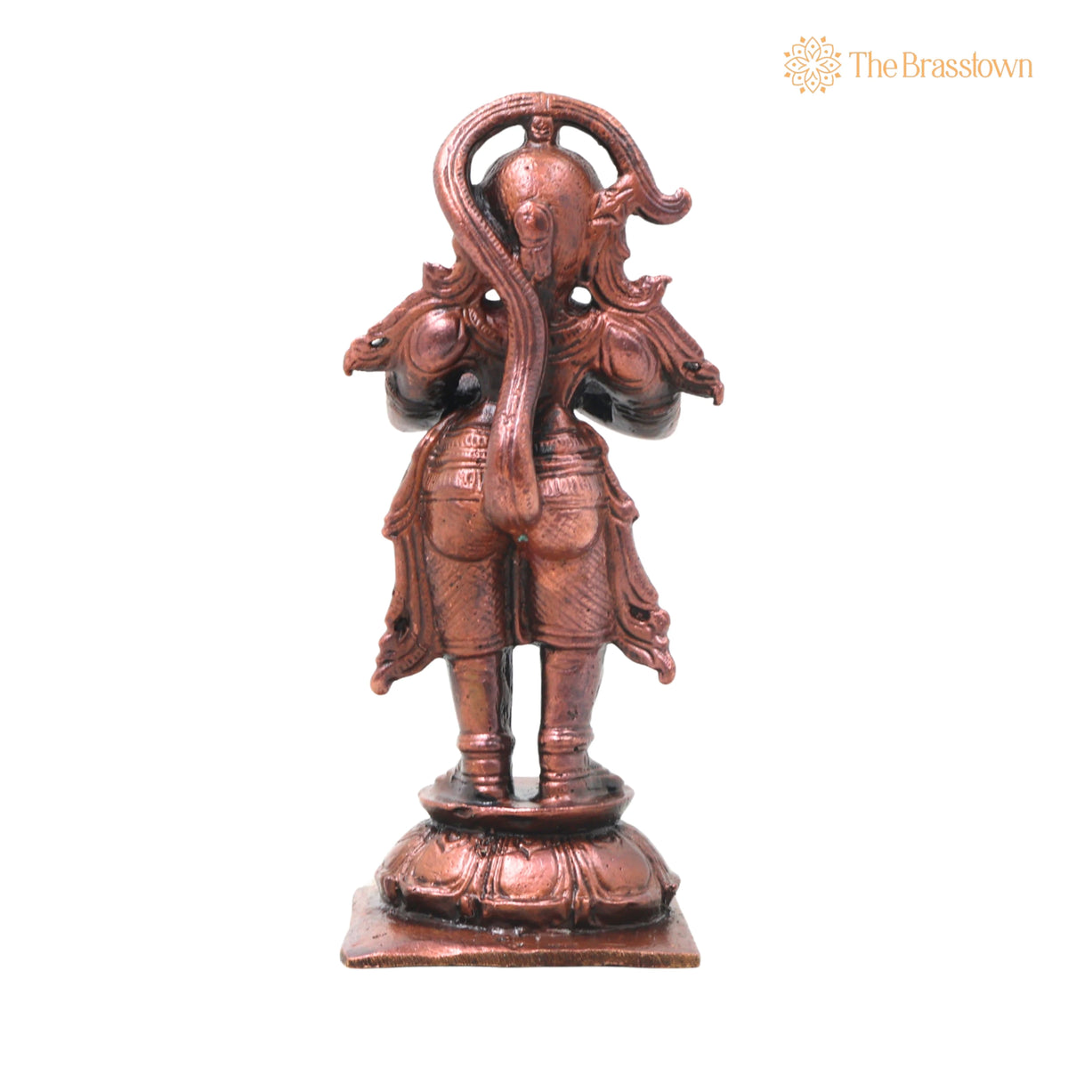 Copper Hanuman Idol Handcrafted Bajrangbali Anjaneya Murti for Pooja – Vastu, Home Décor & Gifting 4.5 Inch 4