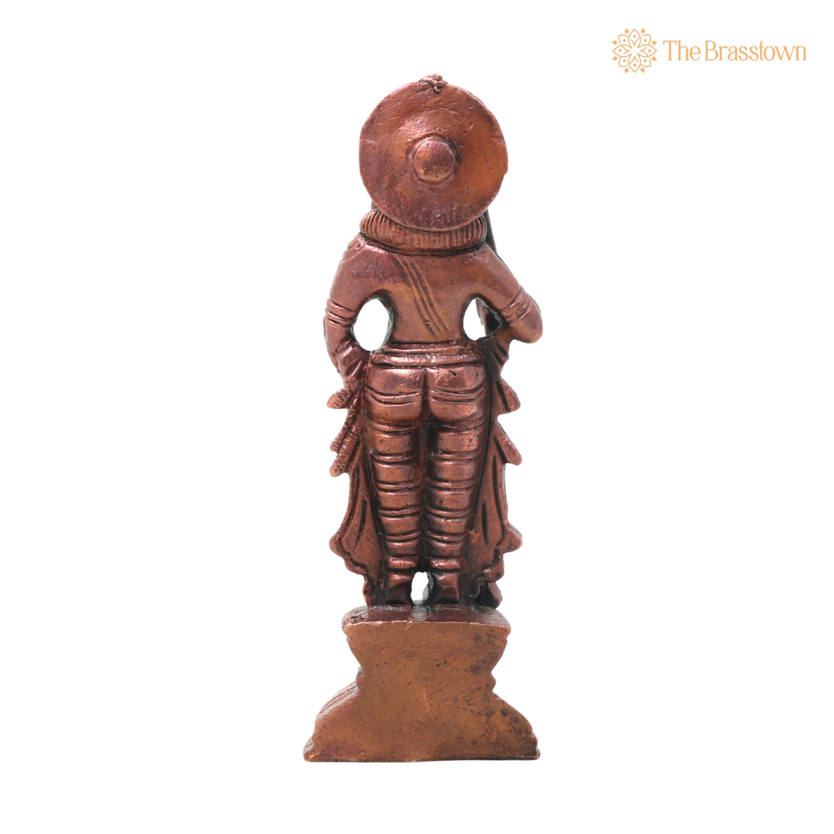 Copper Udupi Krishna Idol – Handcrafted Bala Gopala Murti Traditional Chola Style for Pooja, Décor & Gifting 4.5 Inch 4