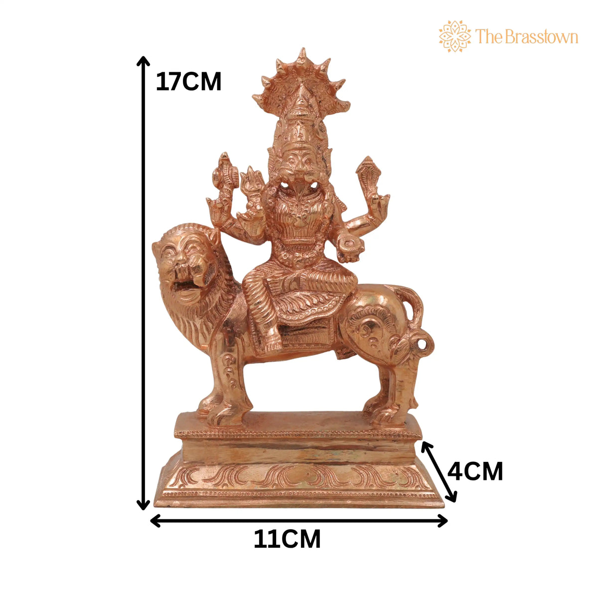 Bronze Pratyangira Devi Idol – Handcrafted Vastu, Home Décor & Gifting 6.5 Inch 5