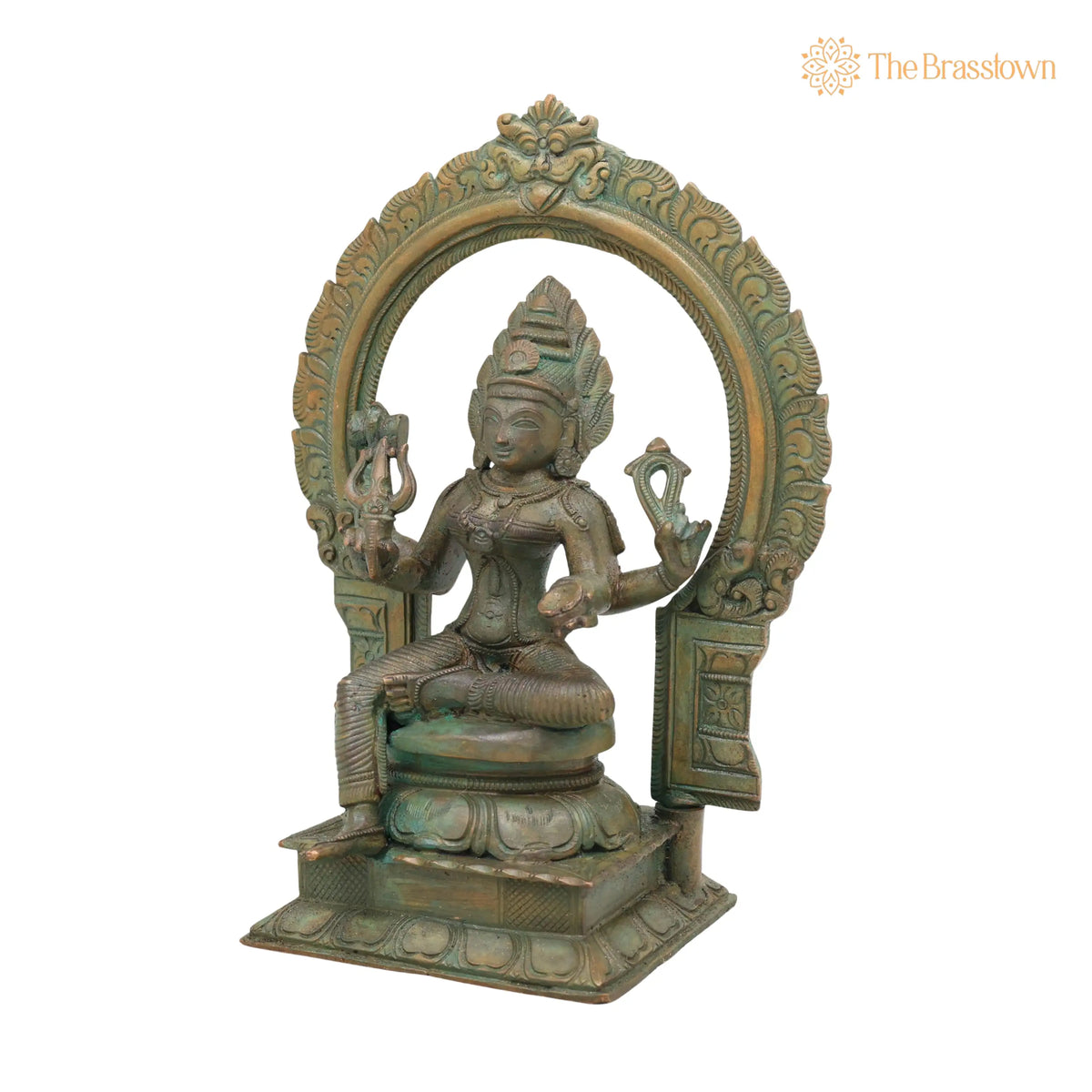 Bronze Mariamman Idol – Handcrafted Mahamariamman Karumariamman Amman Devi Murti for Pooja, Vastu, Home Décor & Gifting 9 Inch 3