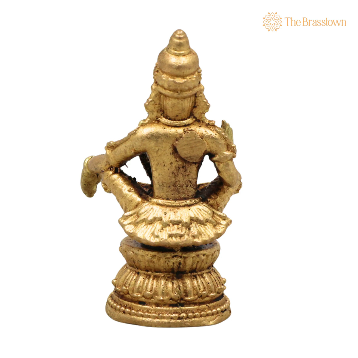 Brass Ayyappa Swamy Idol – Manikandan Dharma Shasta Murti Handcrafted Traditional Pooja Home Décor Gift 2.5 Inch 4