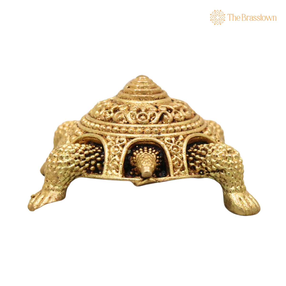 Brass Tortoise Idol – Kurma Vishnu Kachhapa Murti Handcrafted Traditional Pooja Home Décor Gifting 1 Inch 4