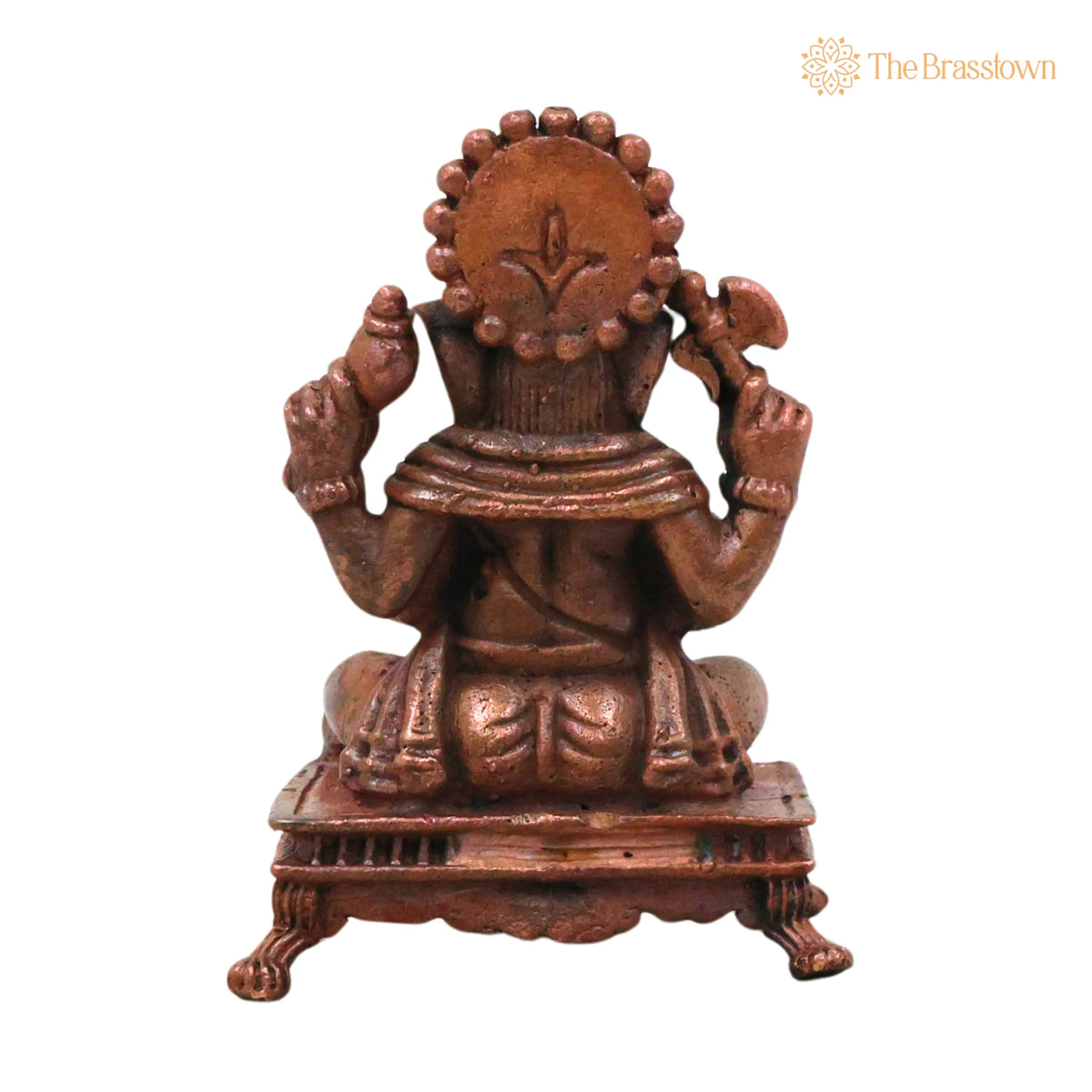 Copper Ganesha Murti – Handcrafted Chola Ganapati Vinayaka Idol for Pooja, Home Décor & Spiritual Gifting 3 Inch 4