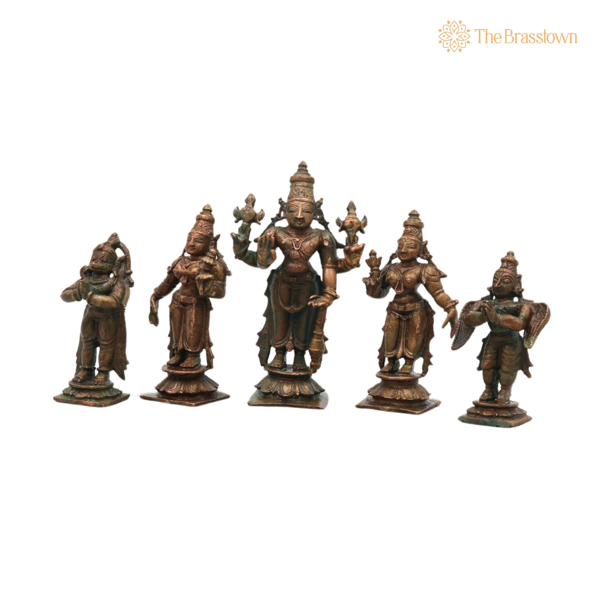 Bronze Lakshmi Narayana Idol – Handcrafted Décor & Gifting 4 Inch 3