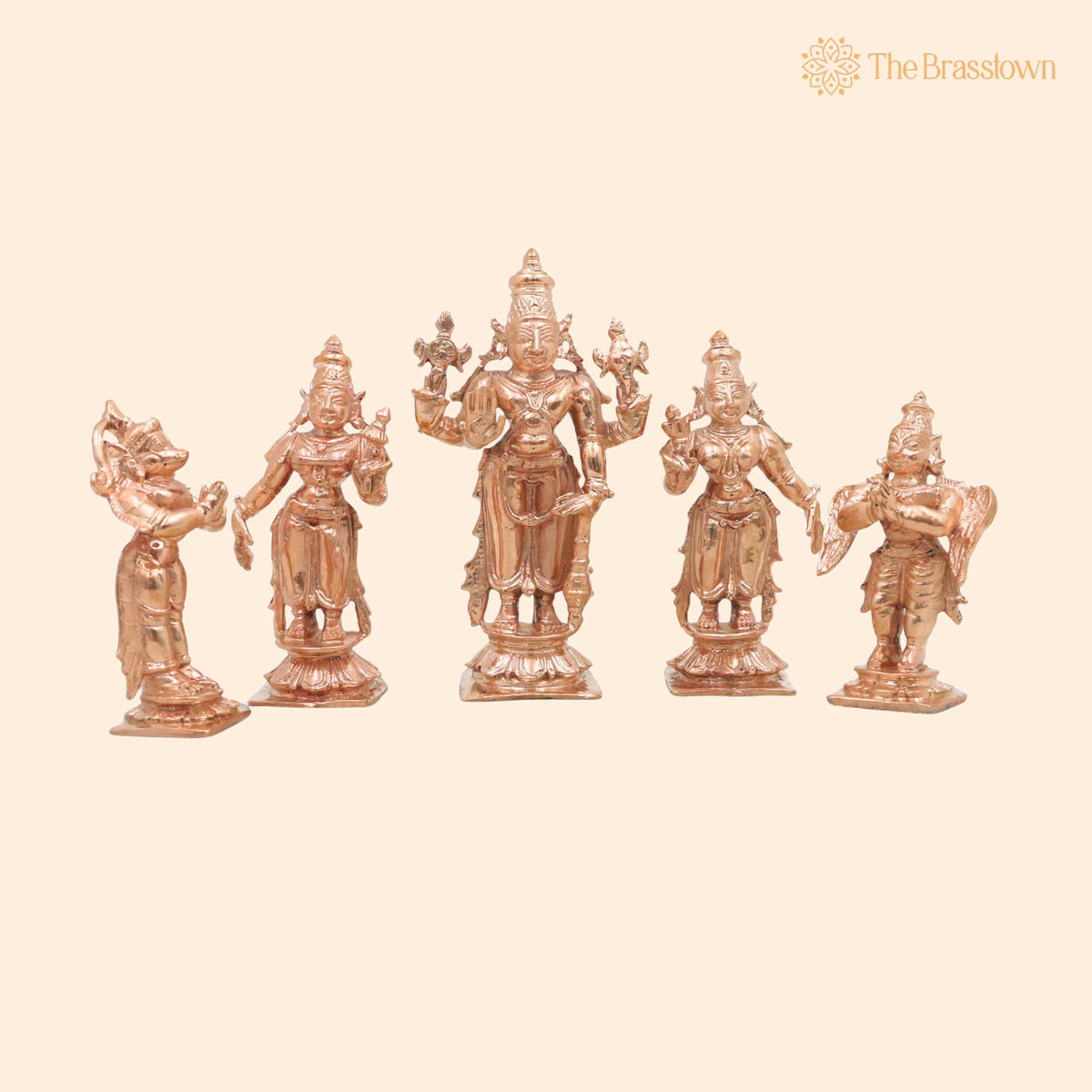 Bronze Lakshmi Narayana Idol – Handcrafted Décor & Gifting 4 Inch 1