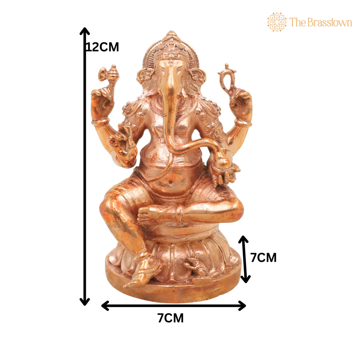 Bronze Ganesha Idol – Ganapati Murti, Chola Handcrafted Statue for Pooja, Home Décor & Gifting 4.5 Inch 5