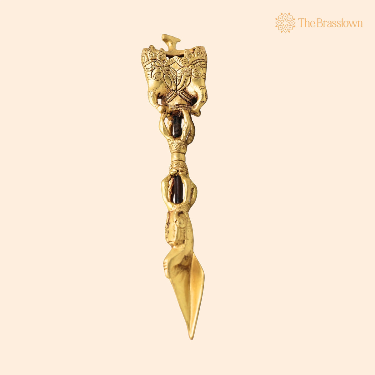 Brass Ganesha Phurba – Ganapati Vajra Dorje Ritual Dagger for Pooja, Home Décor & Gifting, Handcrafted Traditional 12 Inch 1